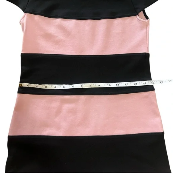 Yoana Baraschi | Black and Pink Striped Dress for Women Size Small - Picture 16 of 16